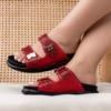 Canoas Sophia para mujer con correas ajustables en dorado, negro, rojo y avellana