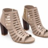 Tacones Láser de tiras en color verde con tacón de bloque