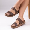 CANOAS TERESA Canoas Teresa para mujer en negro, dorado, blanco y avellana