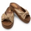 CANOAS MOÑO Canoas Moño para mujer en negro, capuchino, blanco, dorado y avellana