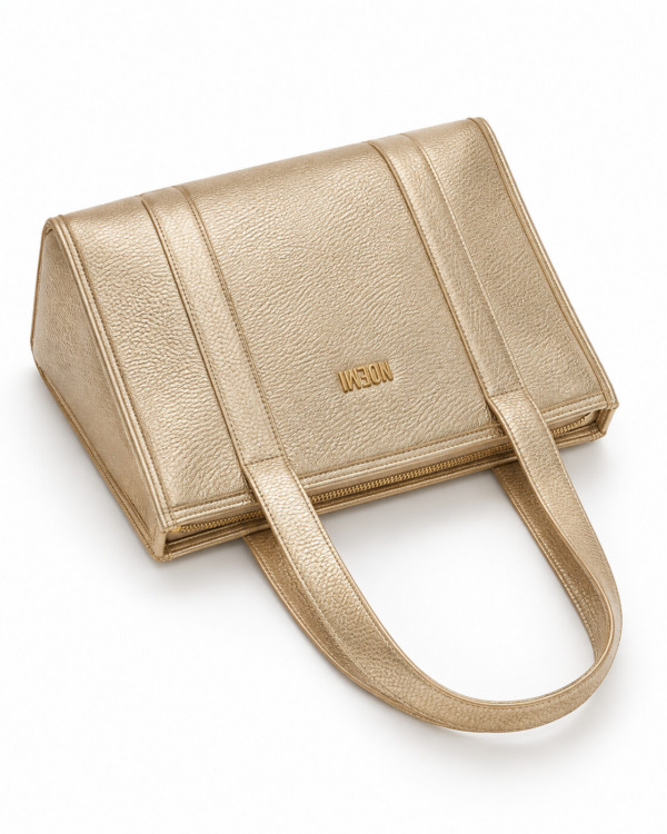 BOLSO ALEXY · dorado · Recostado hacia abajo