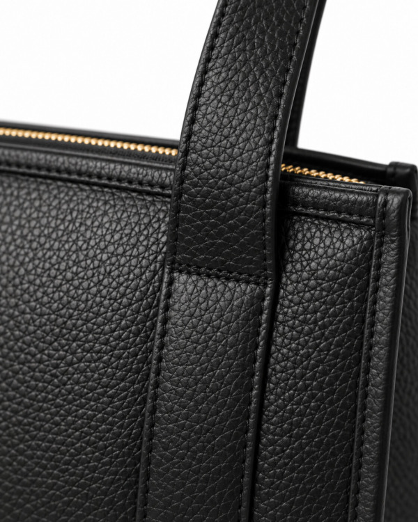BOLSO ALEXY · negro · Detalle unión del asa