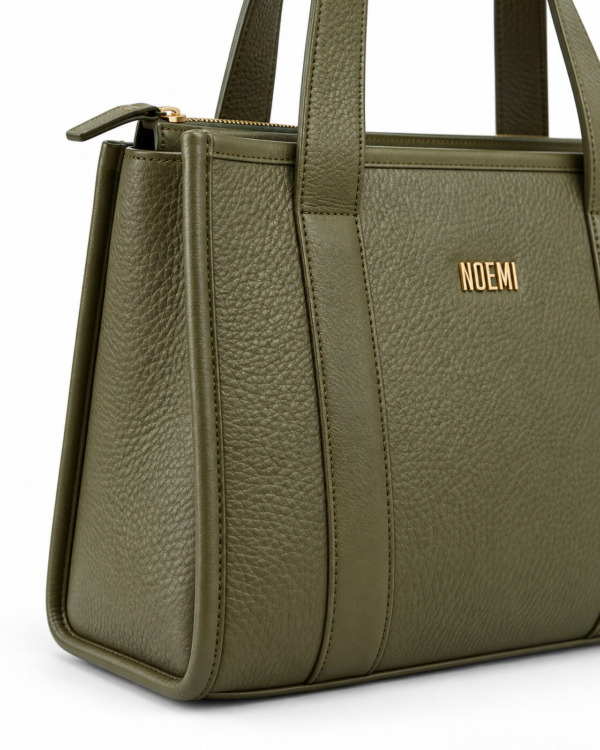 BOLSO ALEXY · verde oliva · Detalle lateral