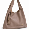 BOLSO CLASY · taupe · Tres cuartos izquierdo BOLSO CLASY · taupe · Tres cuartos izquierdo