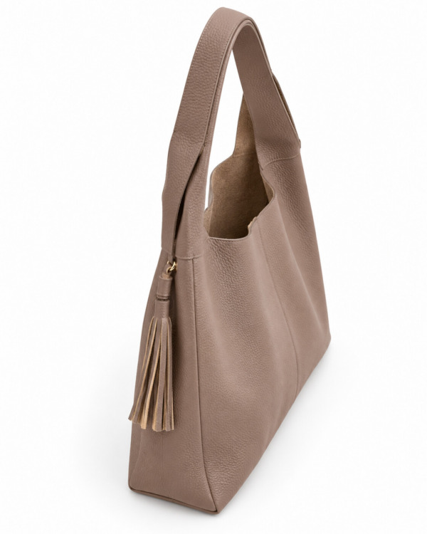 BOLSO CLASY · taupe · Perfil izquierdo alto BOLSO CLASY · taupe · Perfil izquierdo alto