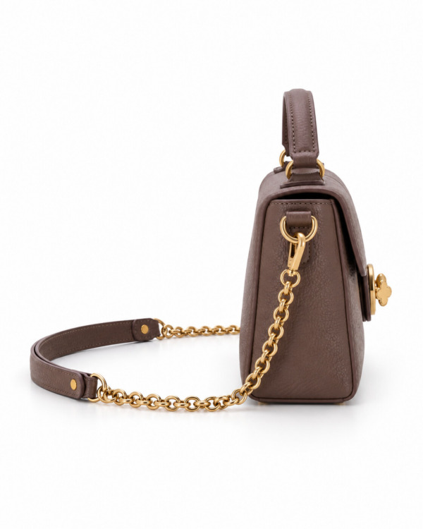 BOLSO VANITY · taupe · Perfil derecho