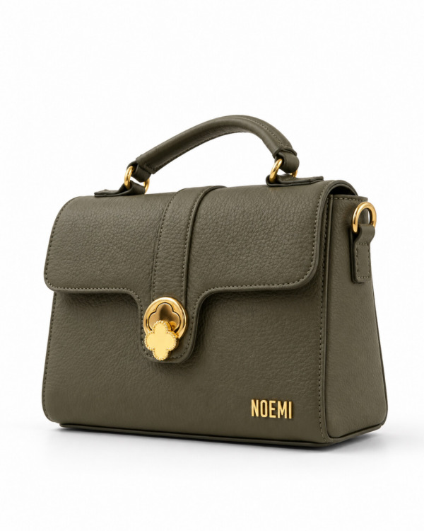 BOLSO VANITY · verde oliva · Tres cuartos bajo