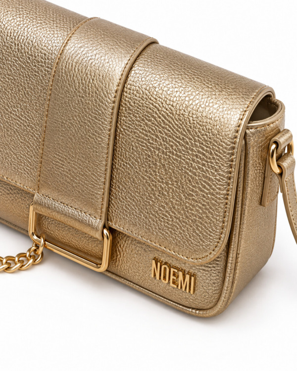 BOLSO VELY · dorado · Detalle costura