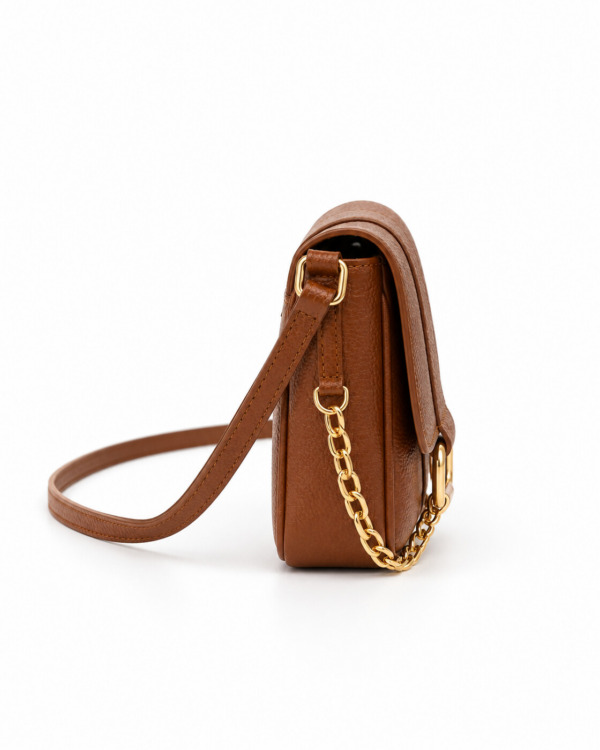 BOLSO VELY · marron · Perfil derecho