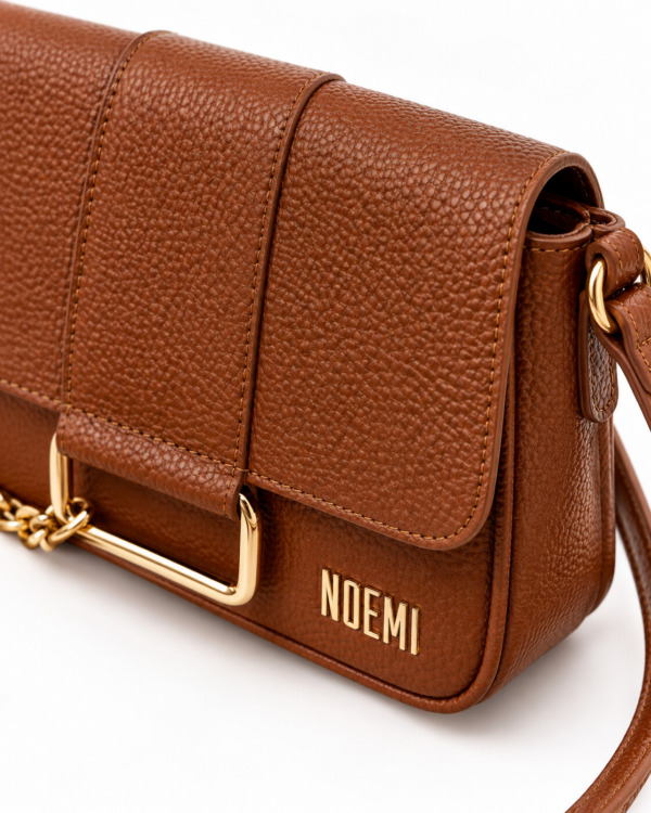 BOLSO VELY · marron · Detalle cierre