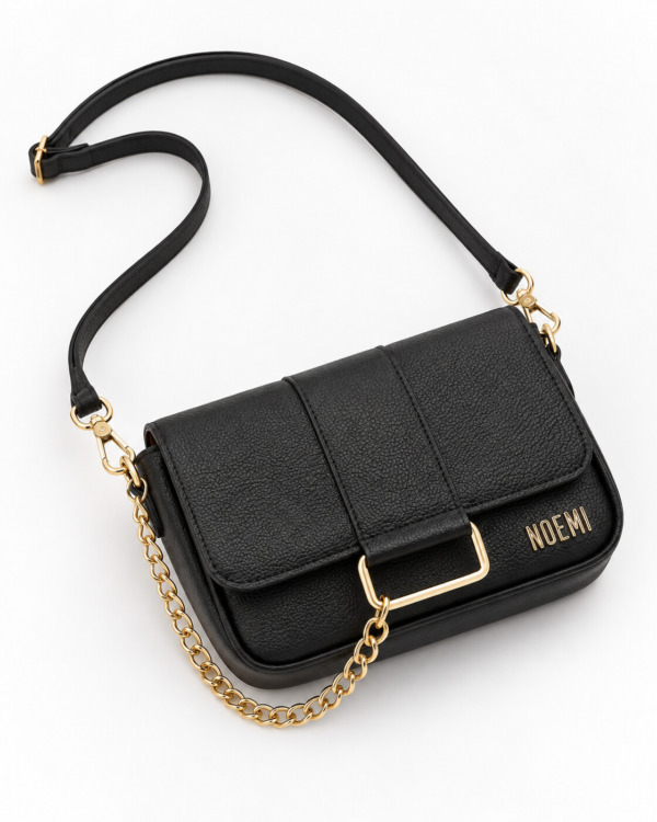 BOLSO VELY · negro · Recostado hacia abajo