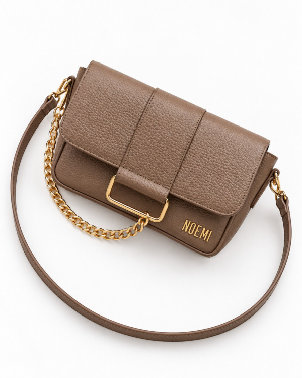 BOLSO VELY · taupe · Cenital a 45