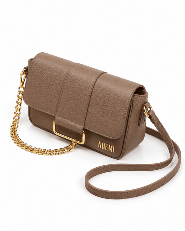 BOLSO VELY · taupe · Perfil recostado derecho