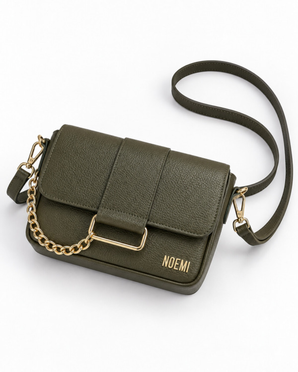 BOLSO VELY · verde oliva · Recostado horizontal