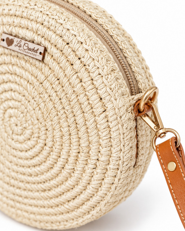 BOLSO YOYO · arena · Detalle cierre