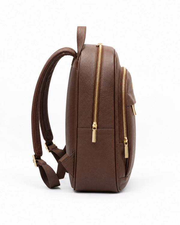 MORRAL PORTÁTIL · avellana · Perfil derecho MORRAL PORTÁTIL · avellana · Perfil derecho